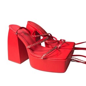 Public Desire Helena Diamante Platform Heels